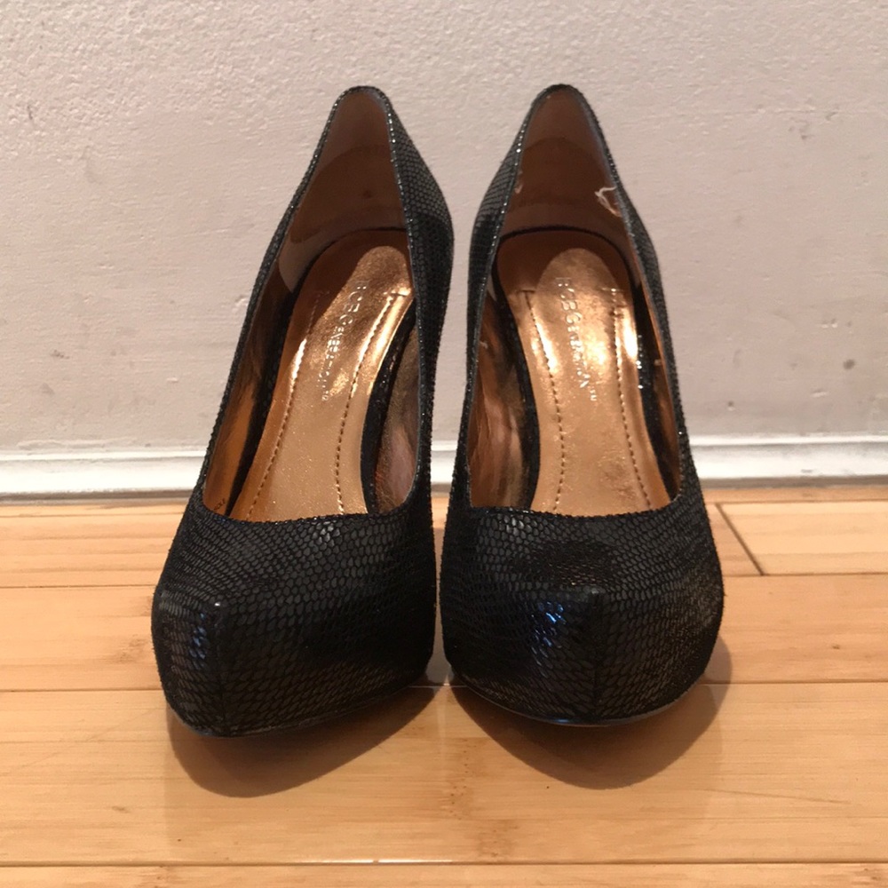 BCBG platform pumps NEVER WORN OUTSIDE